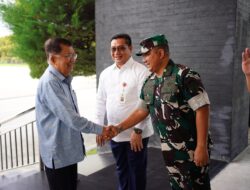 Kasdam XIX Tuanku Tambusai Sambut Kedatangan Bapak Dr. (H.C) Drs. H. M. Jusuf Kalla di Pekanbaru