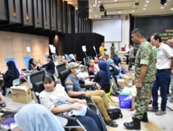 Peringati HUT ke-80 Persit KCK, Korem 031/WB Selenggarakan Bhakti Sosial Donor Darah