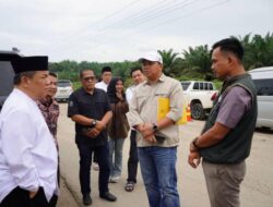 Plt Gubri Tinjau Jalan Provinsi Ruas Tapung – Talang Danto, Minta Perbaikan Rampung Jelang Idulfitri