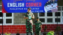 Danpuslatpur Resmikan Grand Opening English Corner di Puslatpur