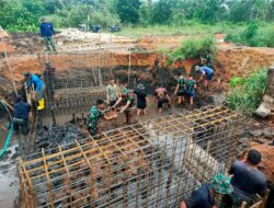 Kodam XIX Tuanku Tambusai Percepat Pembangunan Jembatan Armco di Toapaya Selatan