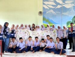 Mahasiswa KKN 145 UMRI Gelar Kegiatan Ecoprint di MTs Al-Hikmah Seberida