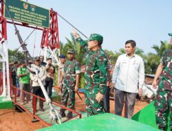 Akses dan Konektivitas Wilayah, Danrem 031/WB Dampingi Pangdam XIX/TT Tinjau Jembatan Perintis Garuda wilayah kab. Rohil