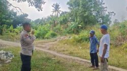 Antisipasi Karlahut, Bhabinkamtibmas Sukamulya Ingatkan Warga Tak Bakar Lahan