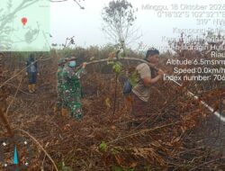 TNI, Polri dan BPBD Bersinergi Kendalikan Karhutla di Wilayah Inhu